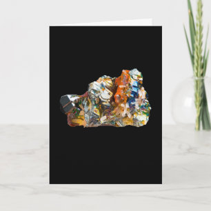 Rainbow Hematite Crystal Add Own Text Card