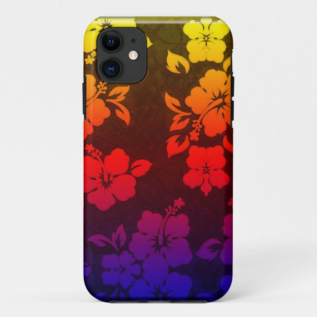 Rainbow Hibiscus iphone 5 case (Back)