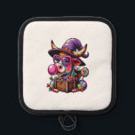 Rainbow Highland Cow Halloween Pot Holder<br><div class="desc">Rainbow Highland Cow Halloween</div>
