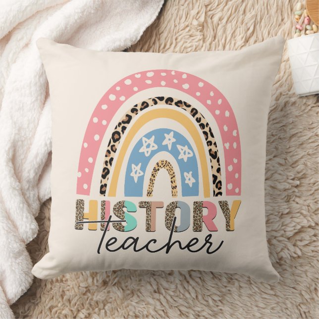 Rainbow History Teacher Cushion (Blanket)