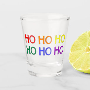 Rainbow Ho Ho Ho Shot Glasses