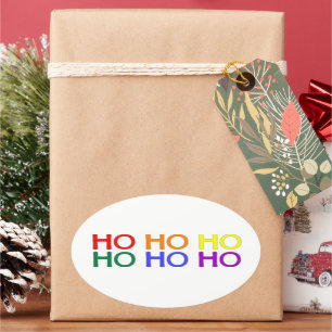 Rainbow Ho Ho Ho Stickers