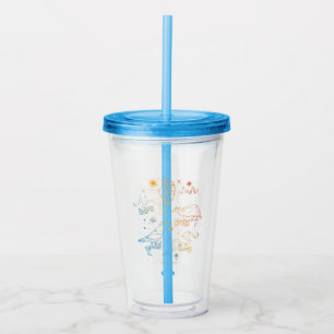 Rainbow HOGWARTS™ Houses Constellations Acrylic Tumbler