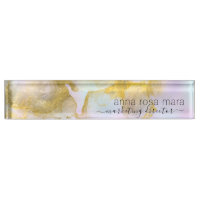 *~* Rainbow Holograghic Pastel Gold Foil