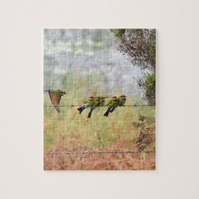 RAINBOW HONEY EATER BIRD QUEENSLAND AUSTRALIA JIGSAW PUZZLE (Vertical)