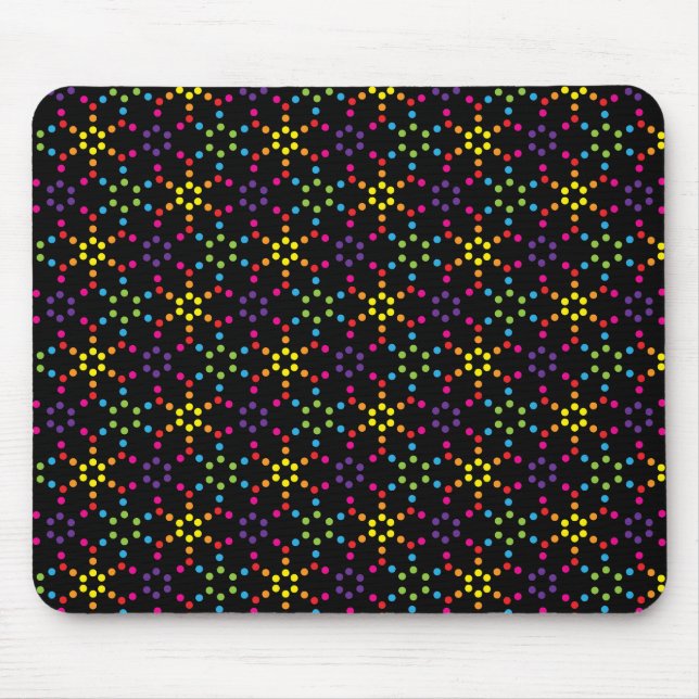 Rainbow Honeycomb Mouse Pad (Front)