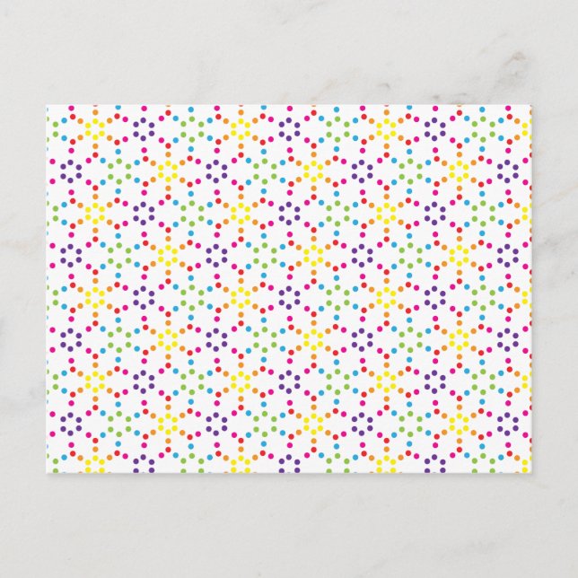 Rainbow Honeycomb Postcard (Front)