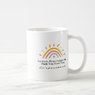 Rainbow Ho'oponopono Hawaiian Prayer Meditation Yo Coffee Mug