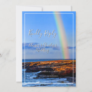 Rainbow, Hope & Happiness, Wedding, RSVP Invitation