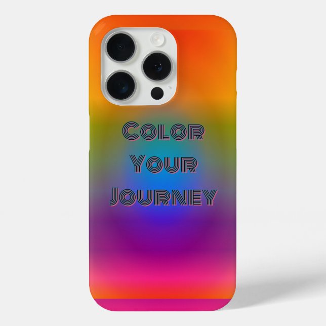 Rainbow Horizon Colour Your Journey Case-Mate iPhone Case (Back)