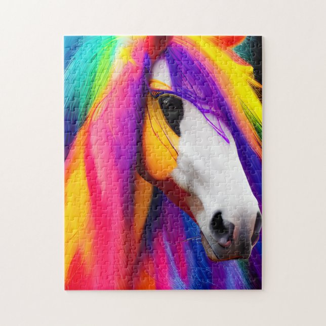 Rainbow Horse Jigsaw Puzzle (Vertical)