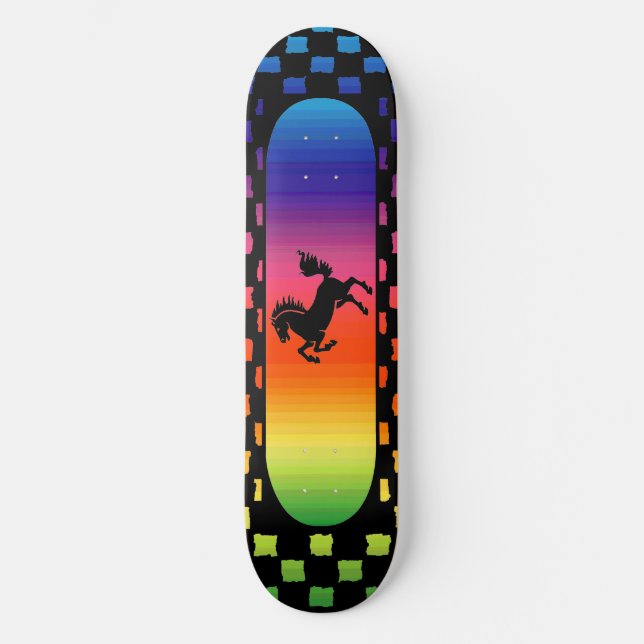 Rainbow horse Skateboard (Front)