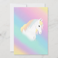 Rainbow Horse Unicorn Equestrian Girly 