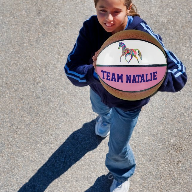 Rainbow horse  - your team  name basketball (Creator Uploaded)