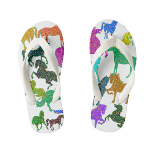Rainbow Horses - "Dotty about Horses!" Kid's Thongs