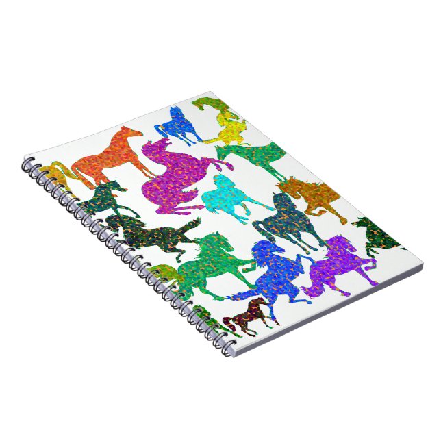 Rainbow Horses - "Dotty about Horses!" Notebook (Right Side)