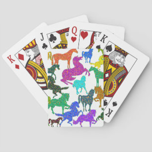 Rainbow Horses - "Dotty about Horses!" Playing Cards