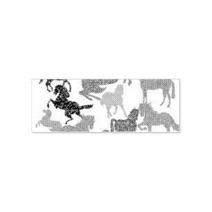 Rainbow Horses - "Dotty about Horses!" Self-inking Stamp