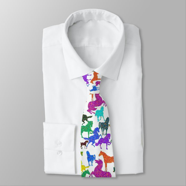 Rainbow Horses  Tie (Tied)