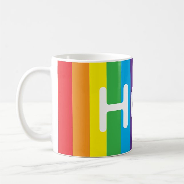 Rainbow "HOT" Mug (Left)
