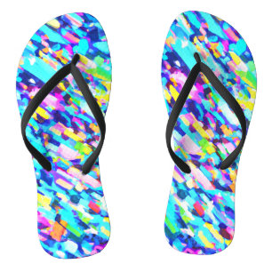 Rainbow-hued Abstract Art Thongs