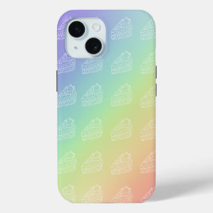 Rainbow hues iPhone 15 case