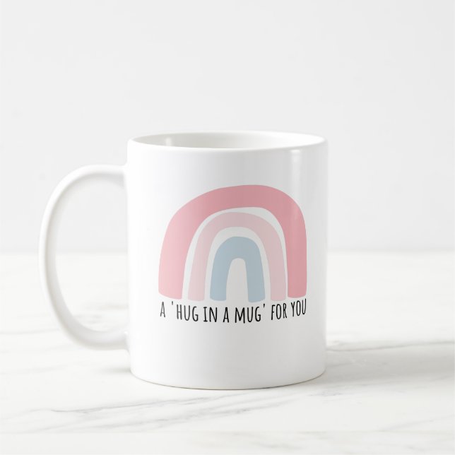 Rainbow 'Hug In A Mug' Mug (Left)