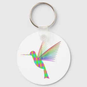 Rainbow Hummingbird Key Ring
