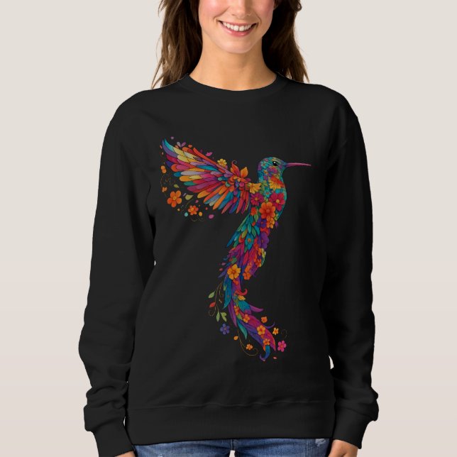Rainbow Hummingbird Pride Sweatshirt (Front)