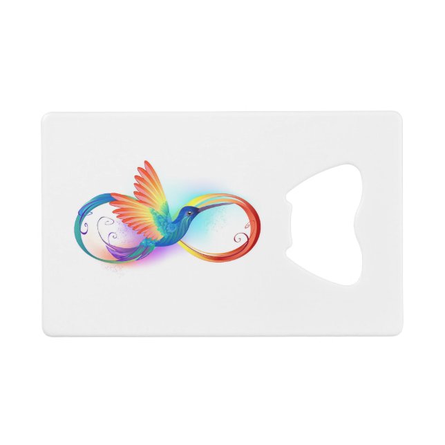 Rainbow Hummingbird with Infinity symbol (Front (Horizontal))