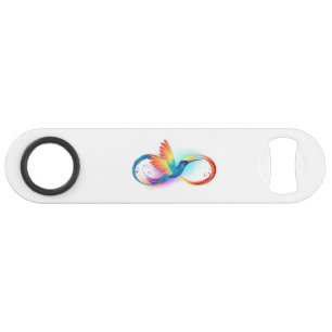 Rainbow Hummingbird with Infinity symbol