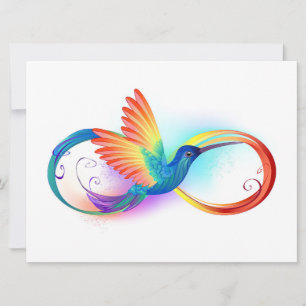 Rainbow Hummingbird with Infinity symbol Announcement