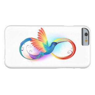 Rainbow Hummingbird with Infinity symbol Barely There iPhone 6 Case