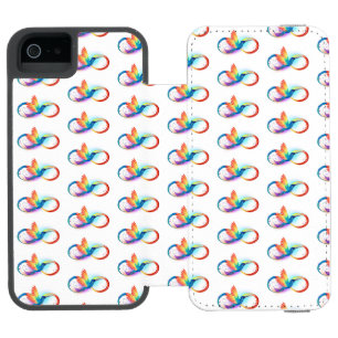 Rainbow Hummingbird with Infinity symbol Incipio Watson™ iPhone 5 Wallet Case