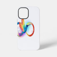 Rainbow Hummingbird with Infinity symbol