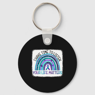 Rainbow I Have Time To Listen Suicide Prevention A Key Ring