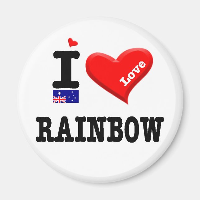 RAINBOW - I Love Magnet (Front)