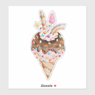 Rainbow Ice Cream Sticker