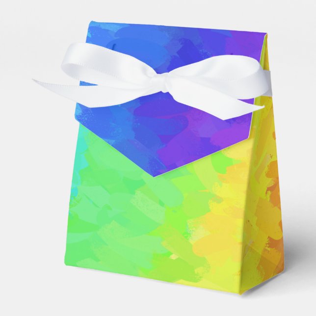 Rainbow Icy Favour Box (Front Side)