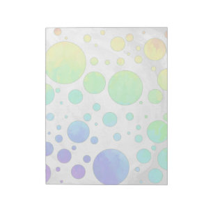 Rainbow Icy Polka Dot Pattern Notepad