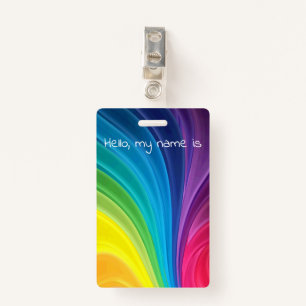 rainbow ID badge