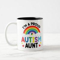Rainbow I'm A Proud Autism Aunt Autism Awareness