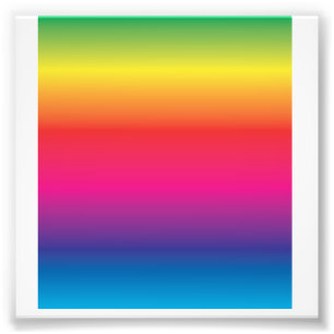 Rainbow Image FAb Fun Prism Colourful Photo Print