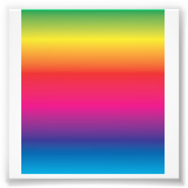 Rainbow Image FAb Fun Prism Colourful Photo Print (Front)