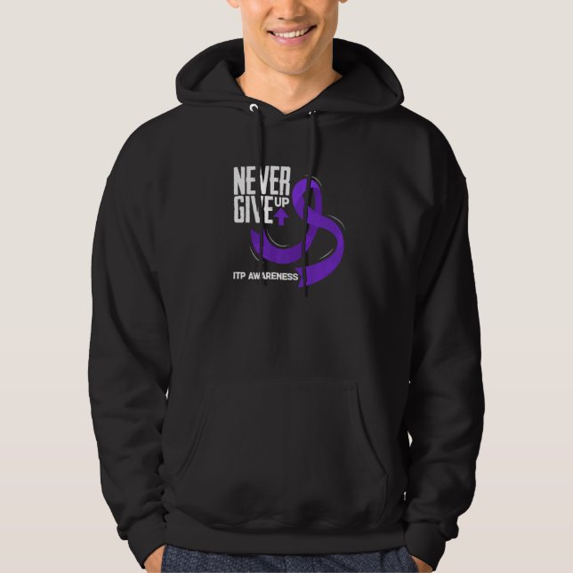 Rainbow Immune Thrombocytopenia Platelets ITP Awar Hoodie (Front)