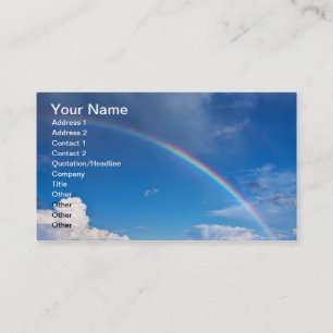 Rainbow in a Blue Sky Business Card