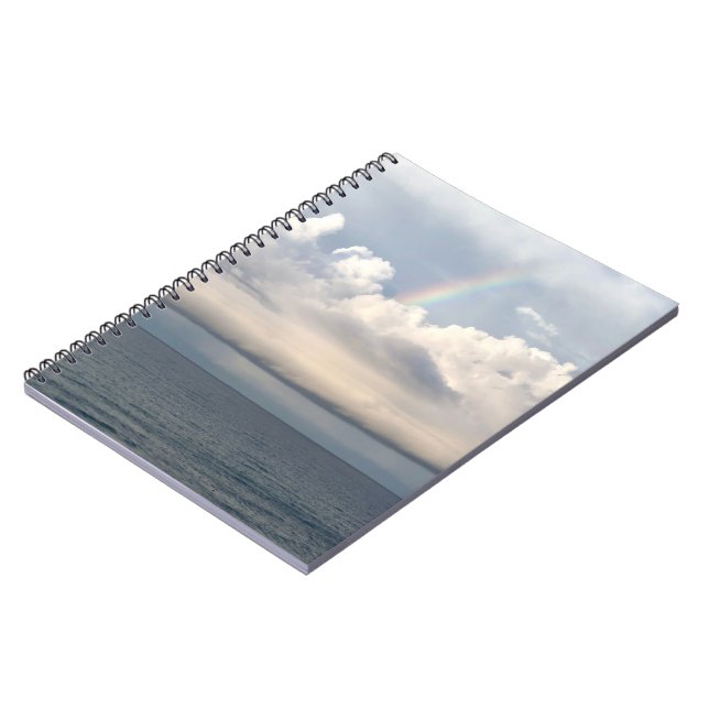 Rainbow in a cloud over Panama city beach Notebook (Left Side)