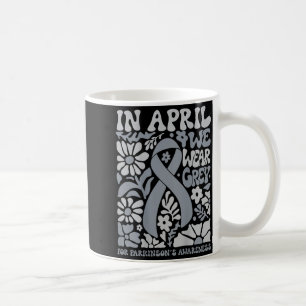 Rainbow in April Wear Grey Parkinsons Awareness Coffee Mug