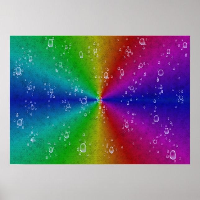 Rainbow in Elephant Skin Leather Optic Poster (Front)