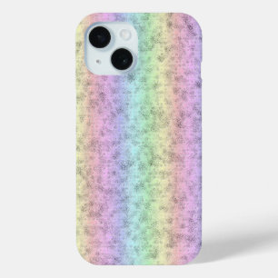 Rainbow in Elephant Skin Leather Optik iPhone 15 Case